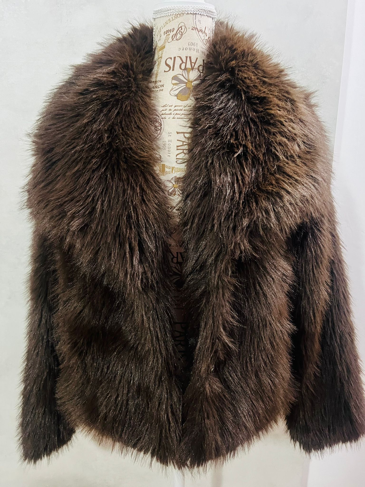 Pelliccia Sintetica Marrone Donna - Giubotto Eco-Fur Pelo Lungo | MDivaFashion