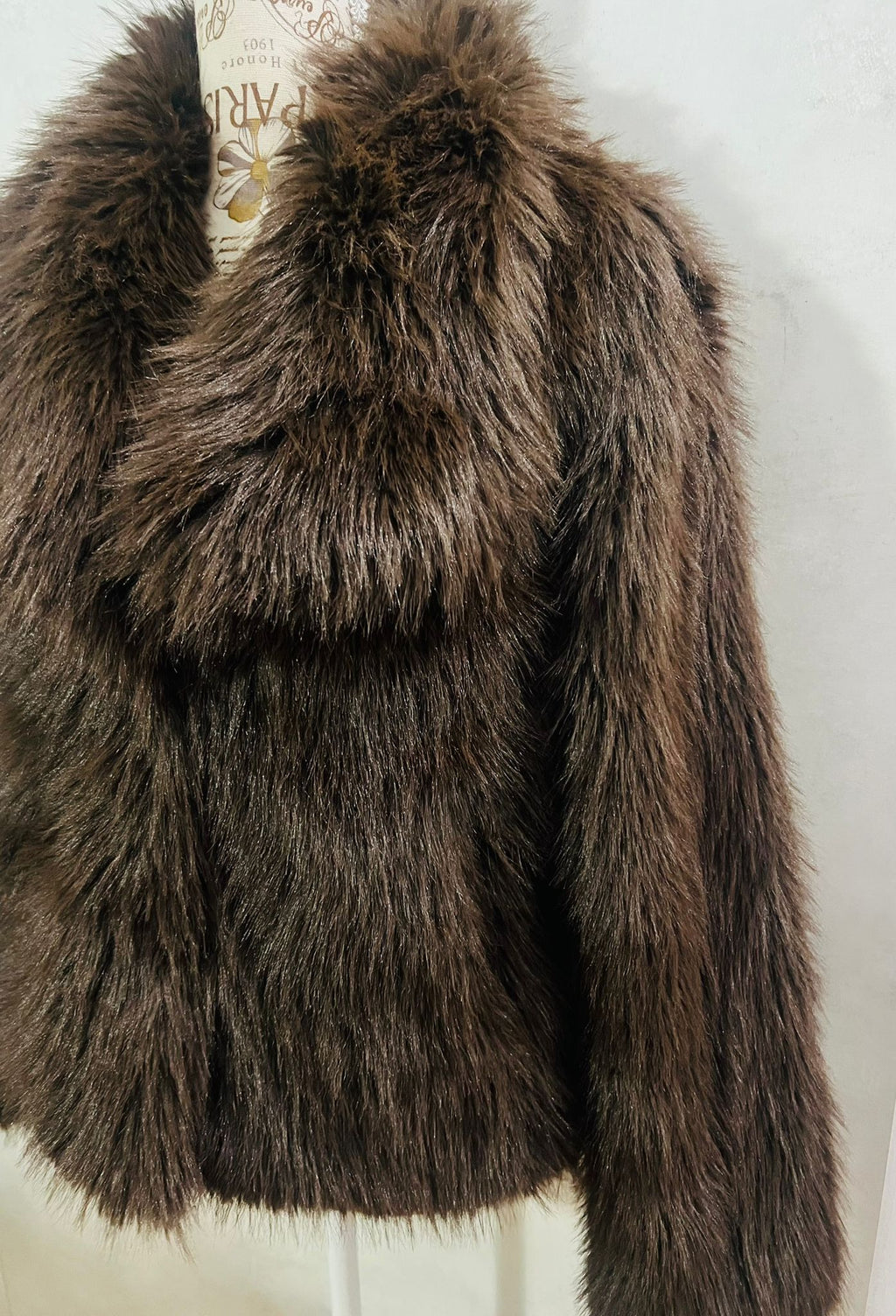 Pelliccia Sintetica Marrone Donna - Giubotto Eco-Fur Pelo Lungo | MDivaFashion