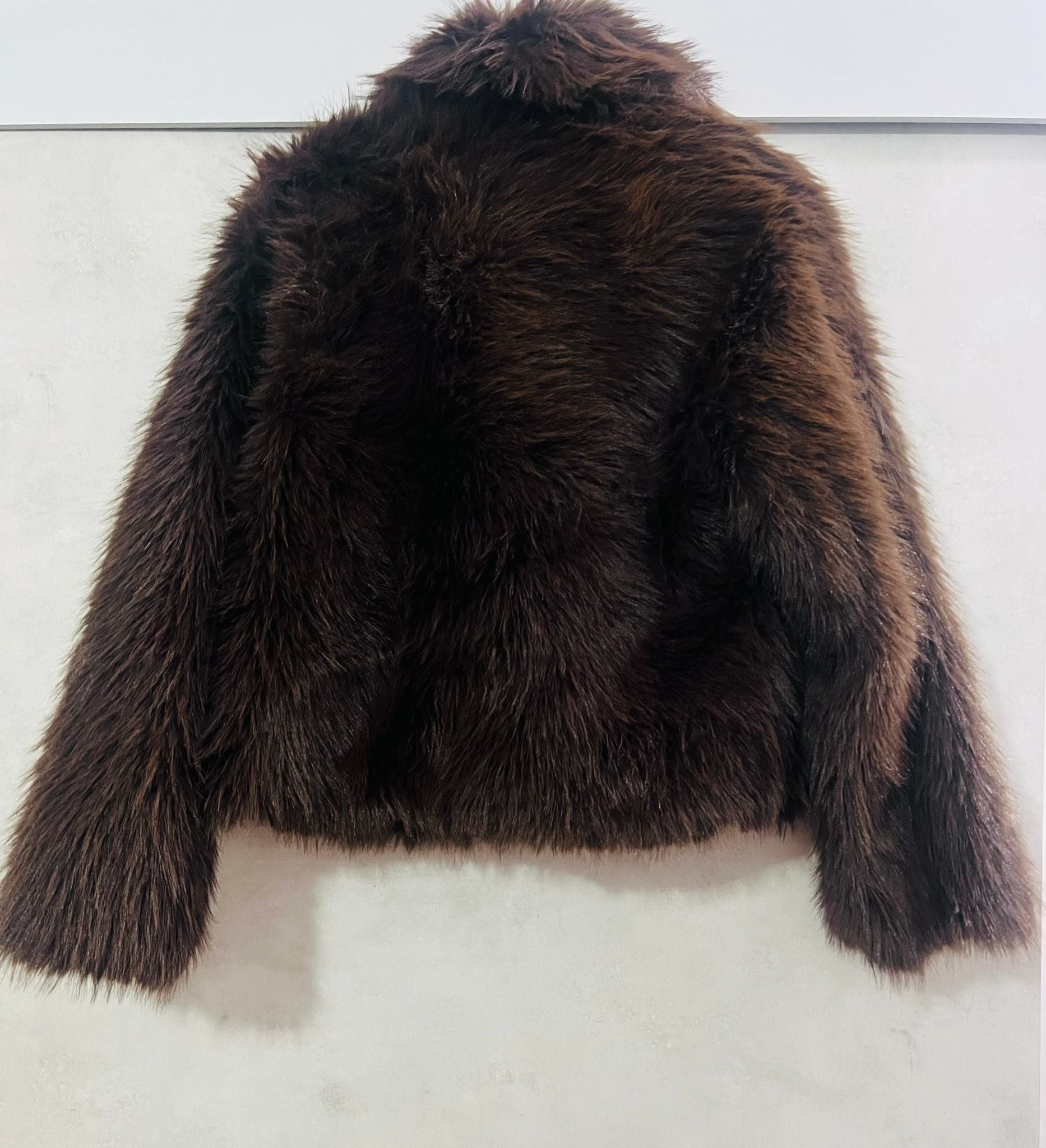Pelliccia Sintetica Marrone Donna - Giubotto Eco-Fur Pelo Lungo | MDivaFashion