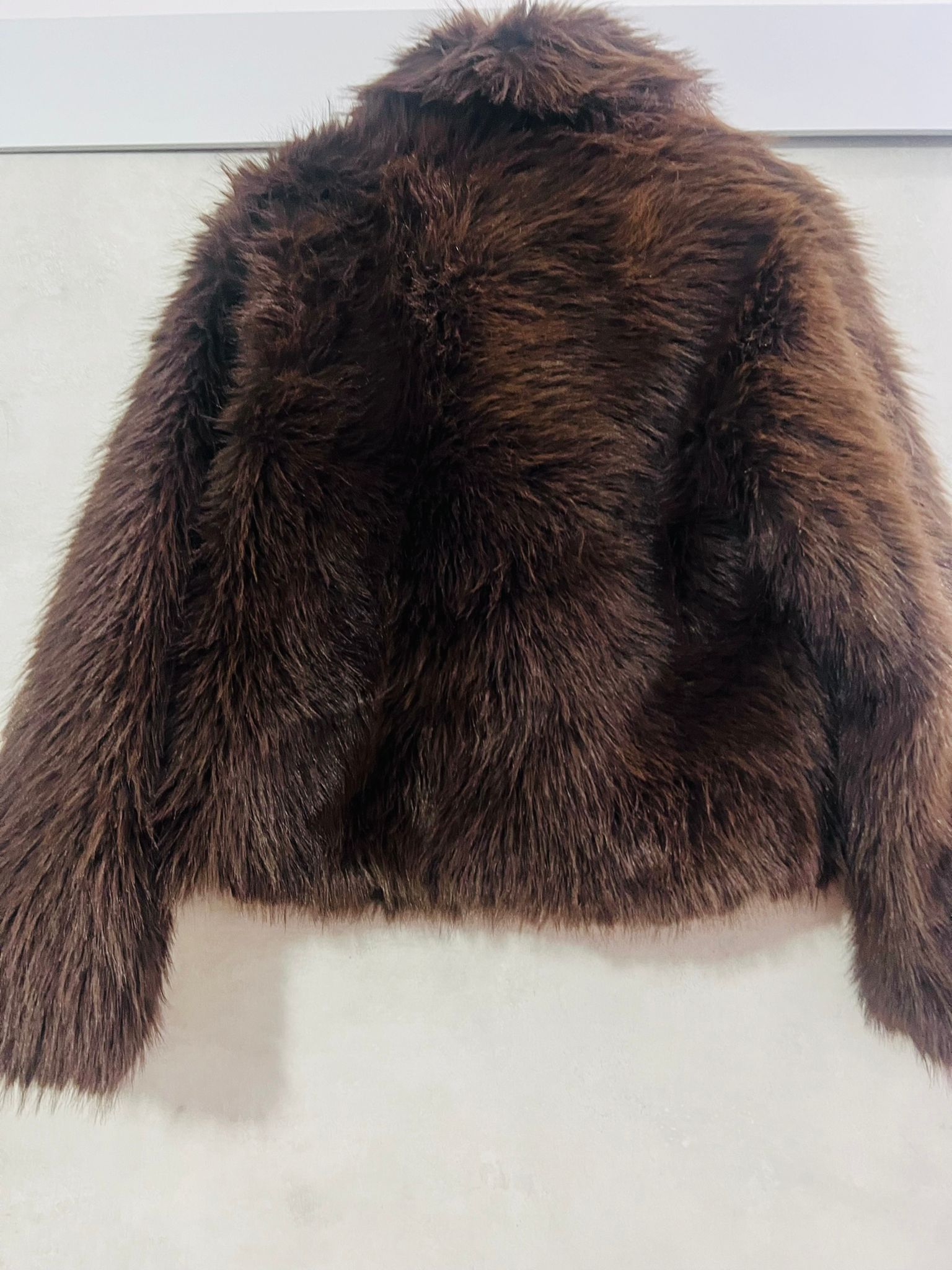 Pelliccia Sintetica Marrone Donna - Giubotto Eco-Fur Pelo Lungo | MDivaFashion