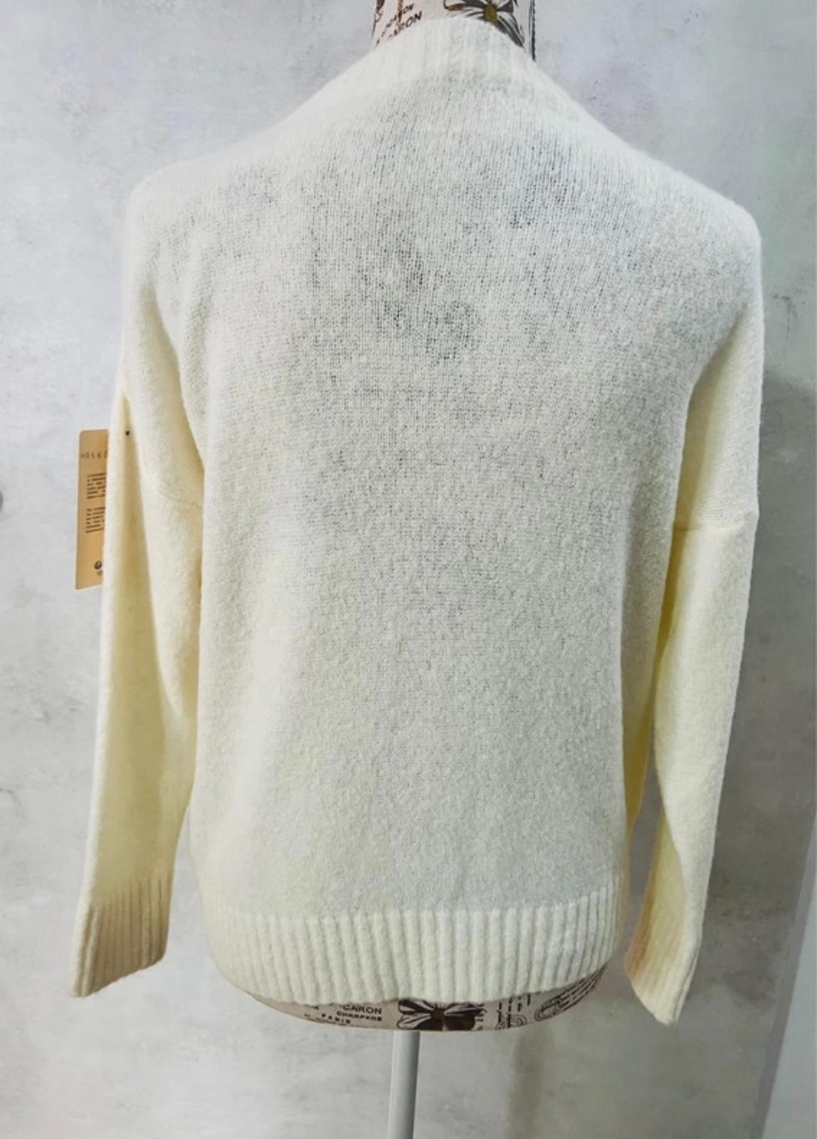 Maglioncino Bianco Donna NO VABBE' - Felpa Scritta Divertente | MDivaFashion