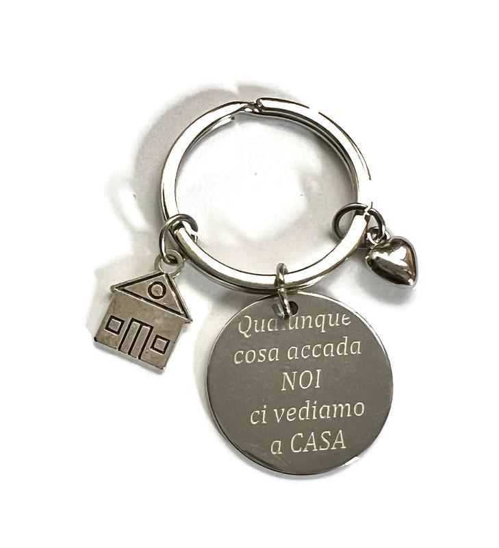 Portachiavi "CI VEDIAMO A CASA "