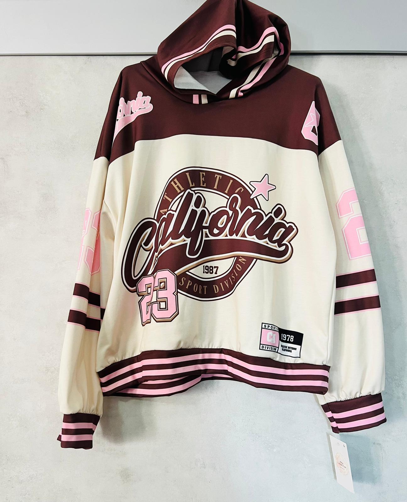 Felpa California con cappuccio - Stile Casual e Comfort