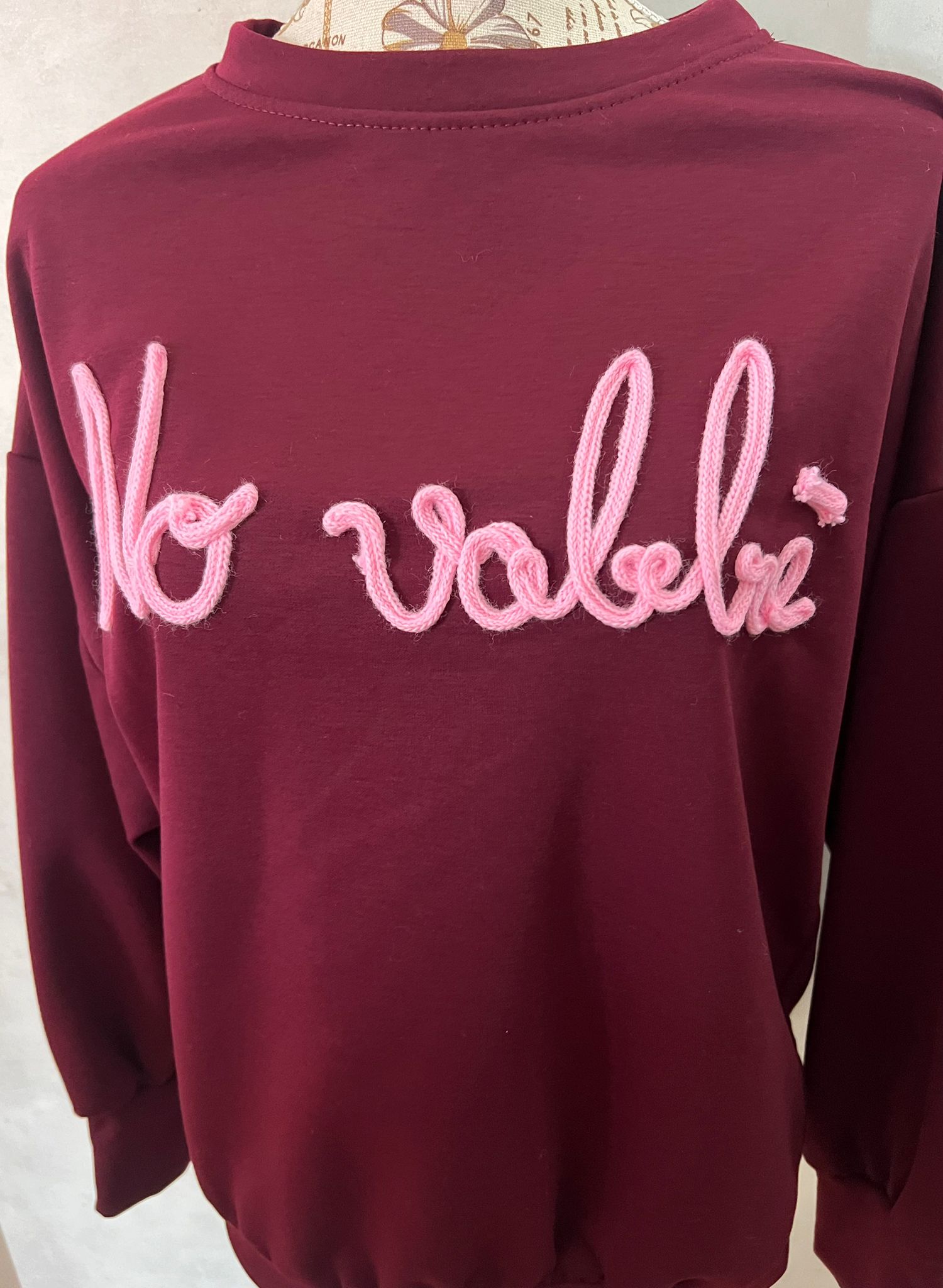 Felpa NO VABBÈ - Felpa Divertente con Scritta Ironica | MDivaFashion