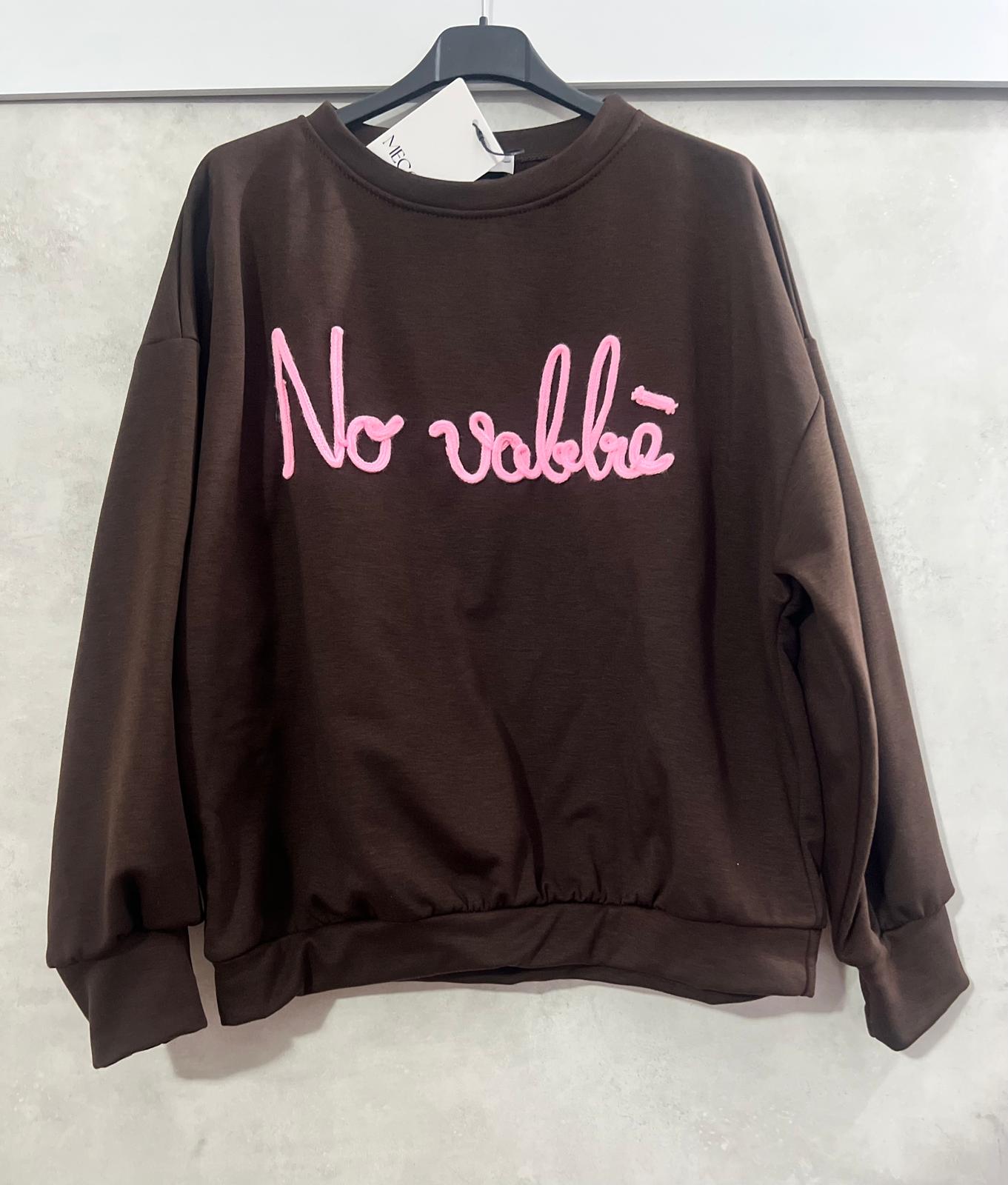 Felpa No Vabbè - Streetwear Ironico Premium | MDivaFashion