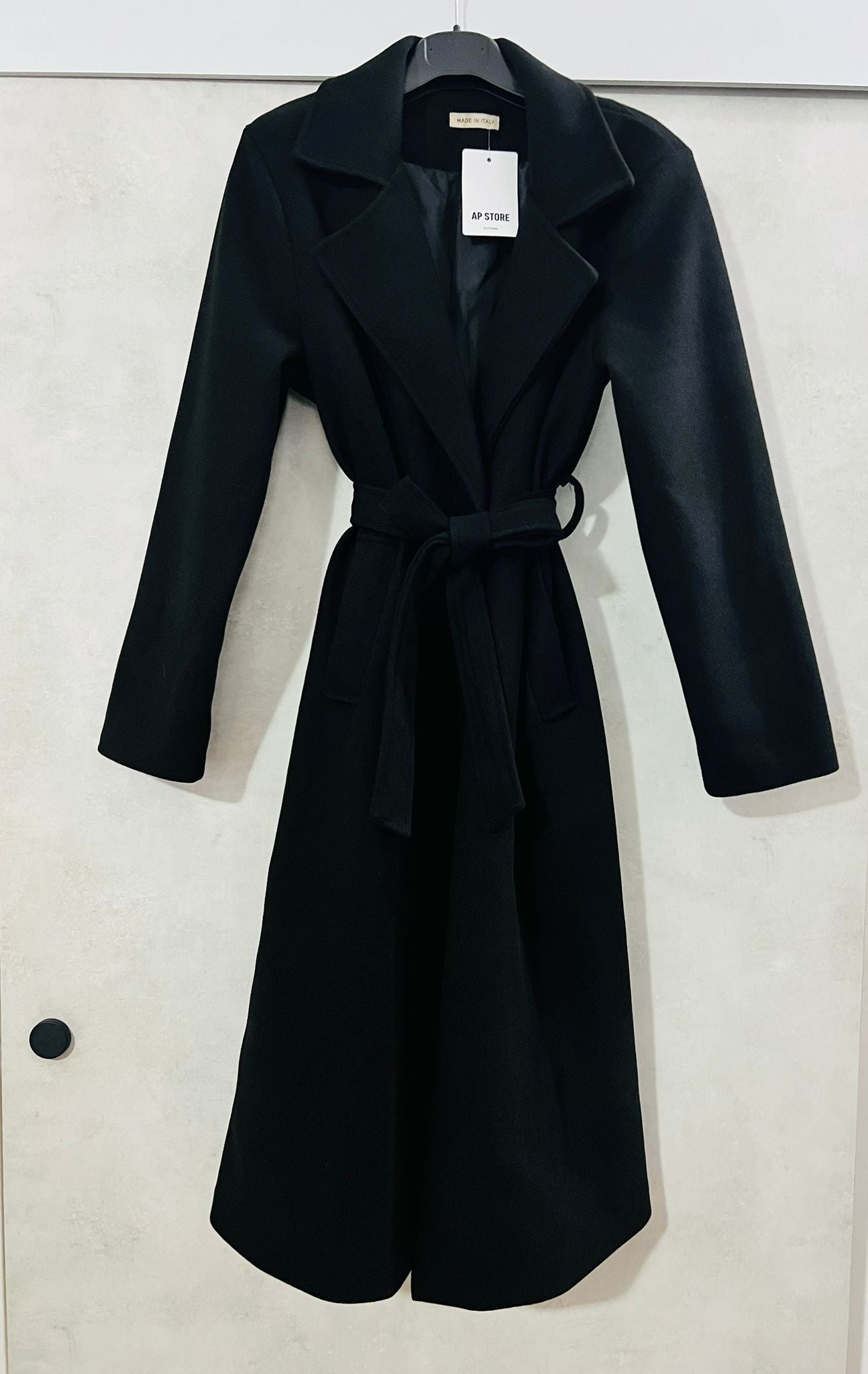 Cappotto Lungo Nero Donna - Eleganza Premium | MDivaFashion