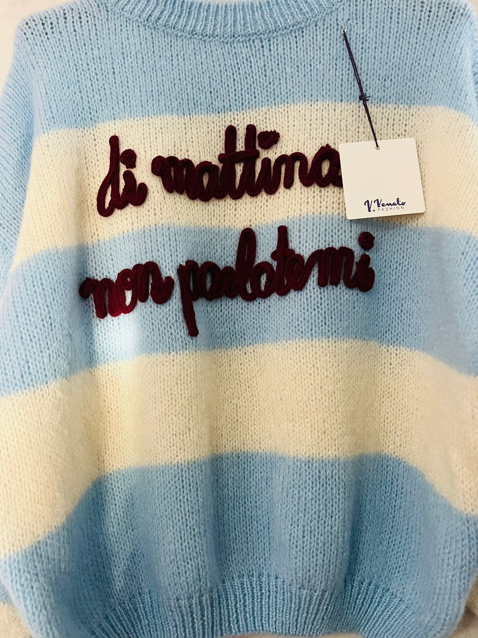 Maglioncino Di Mattina Non Parlatemi - Maglione Donna Ironico | MDivaFashion