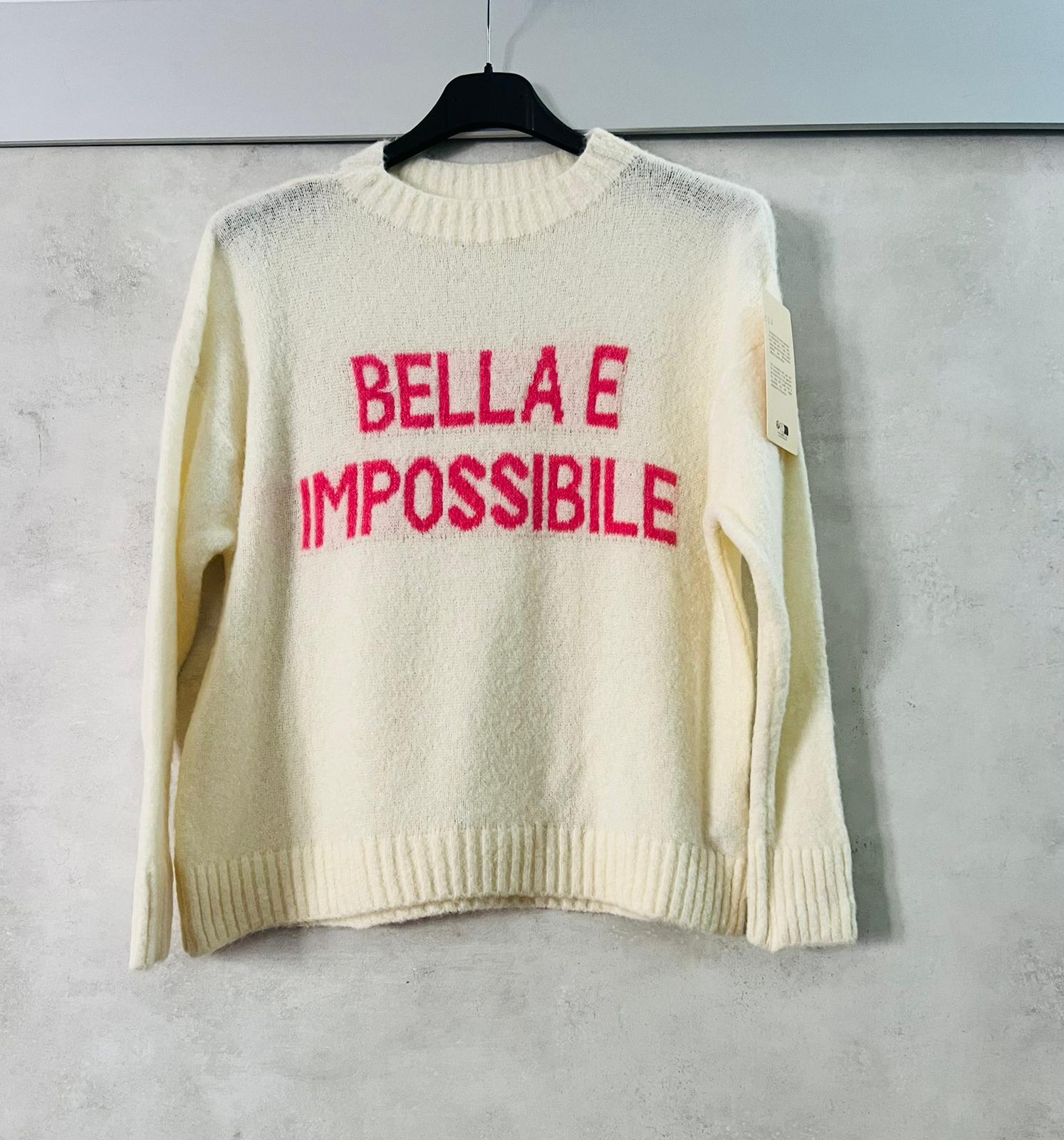 Maglioncino Panna Bella e Impossibile - MDivaFashion