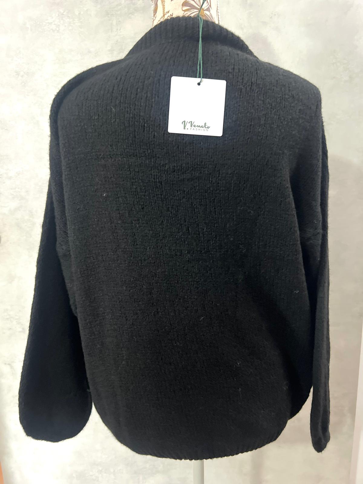 Maglioncino 'Ho Sempre Ragione' Nero - Knitwear Statement Donna | MDivaFashion