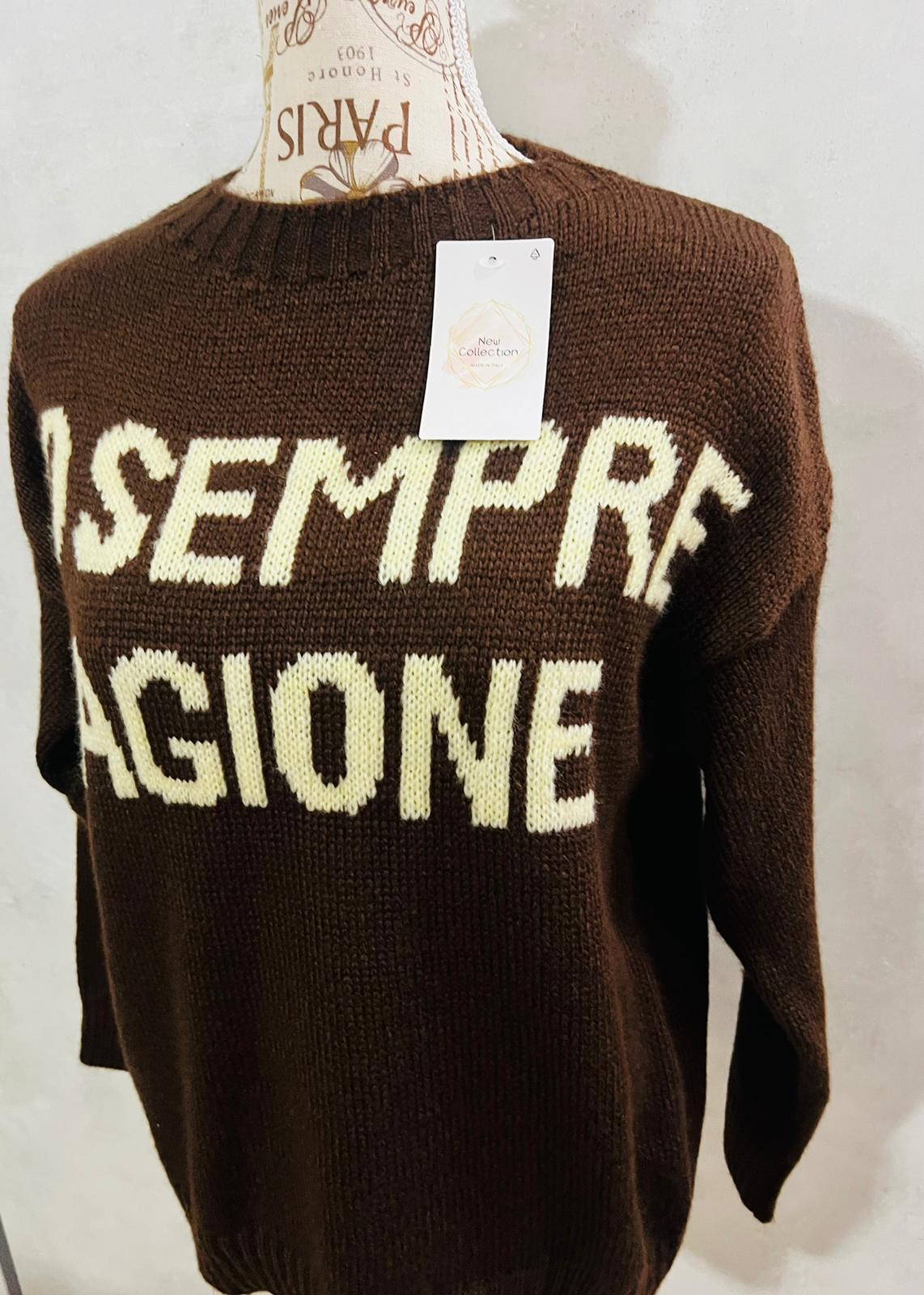 Maglioncino 'Ho Sempre Ragione' - Knitwear Statement Donna | MDivaFashion