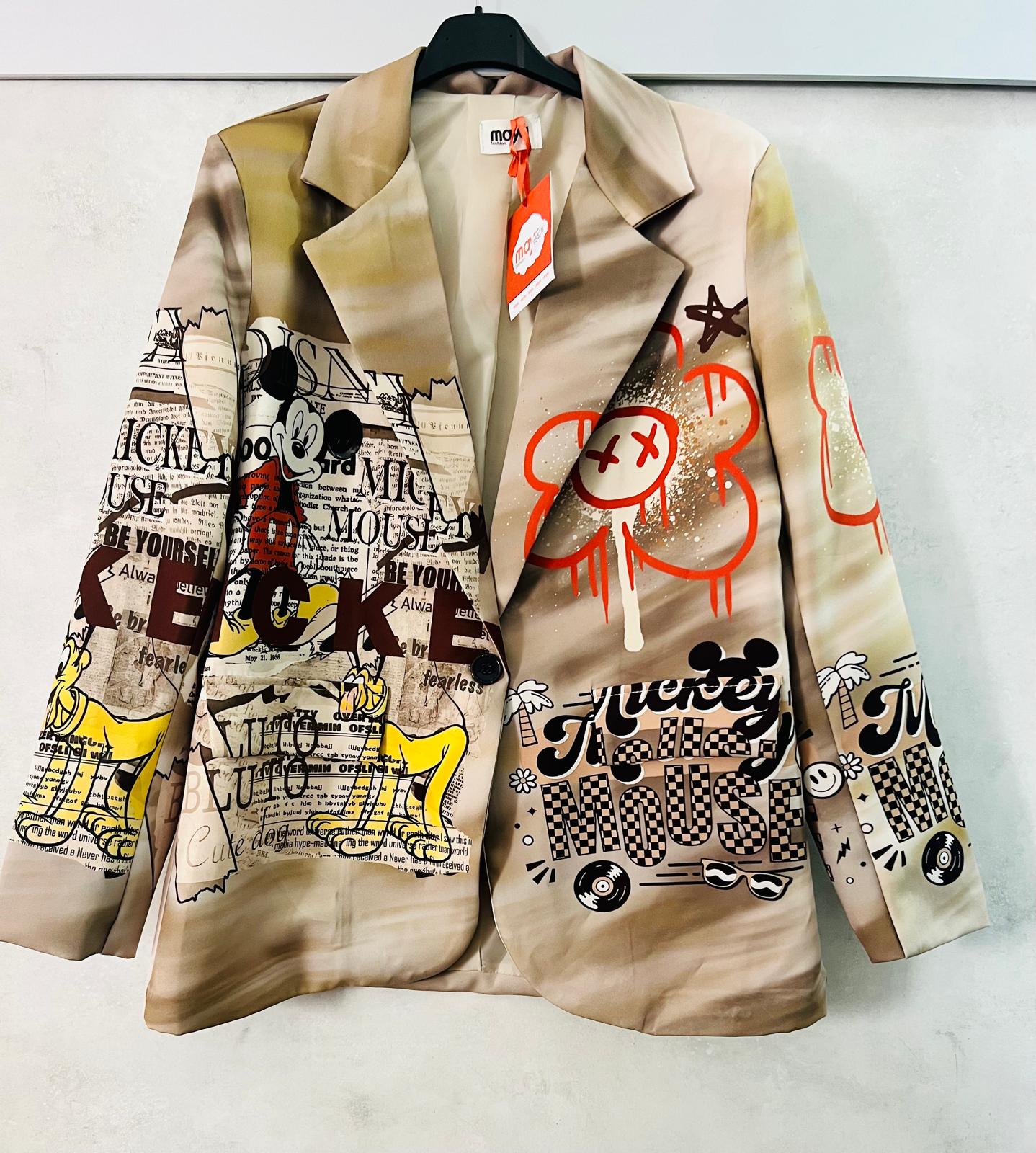 Blazer Donna Pluto e Topolino - Giacca Premium Fantasia