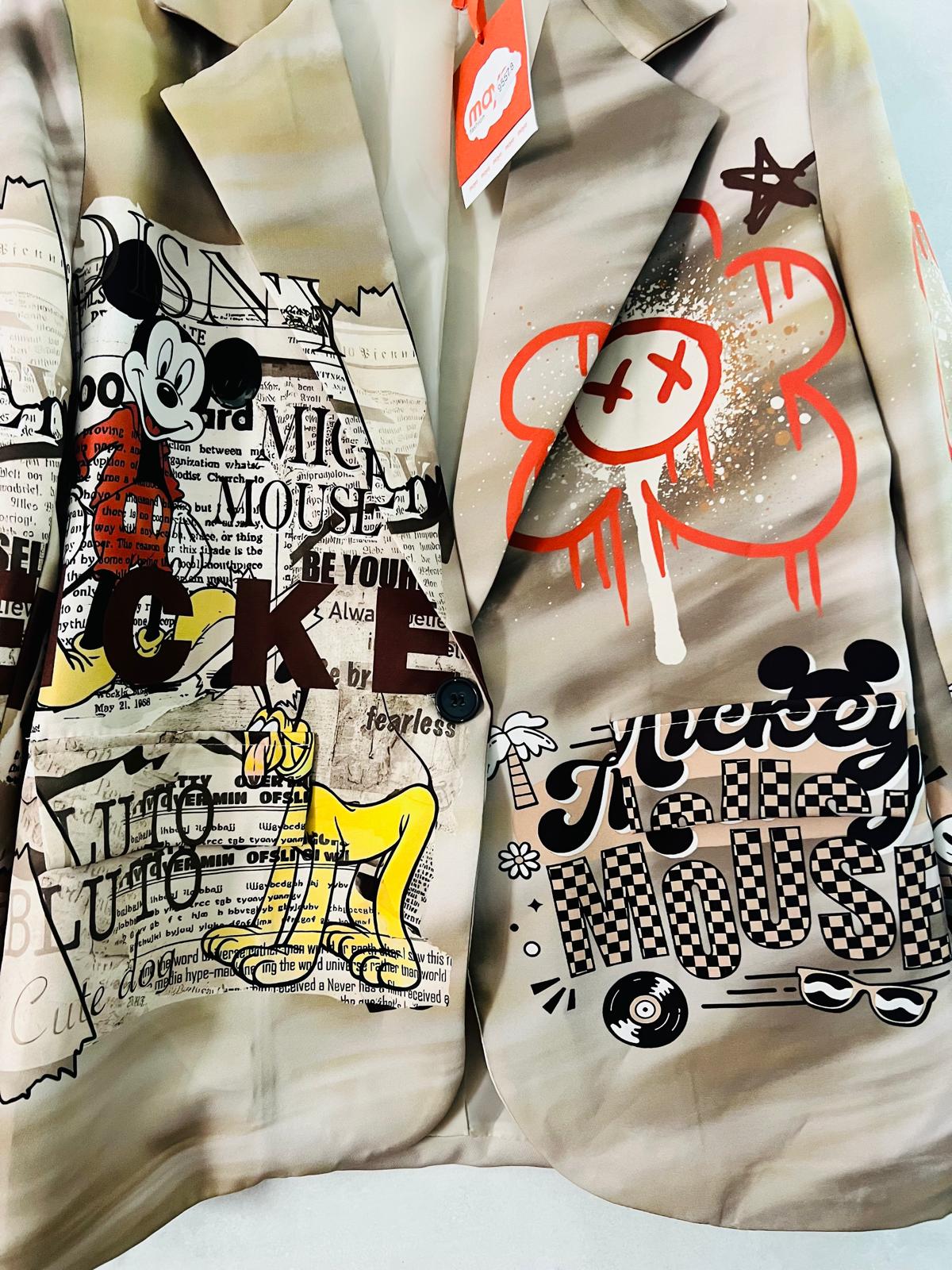 Blazer Donna Pluto e Topolino - Giacca Premium Fantasia