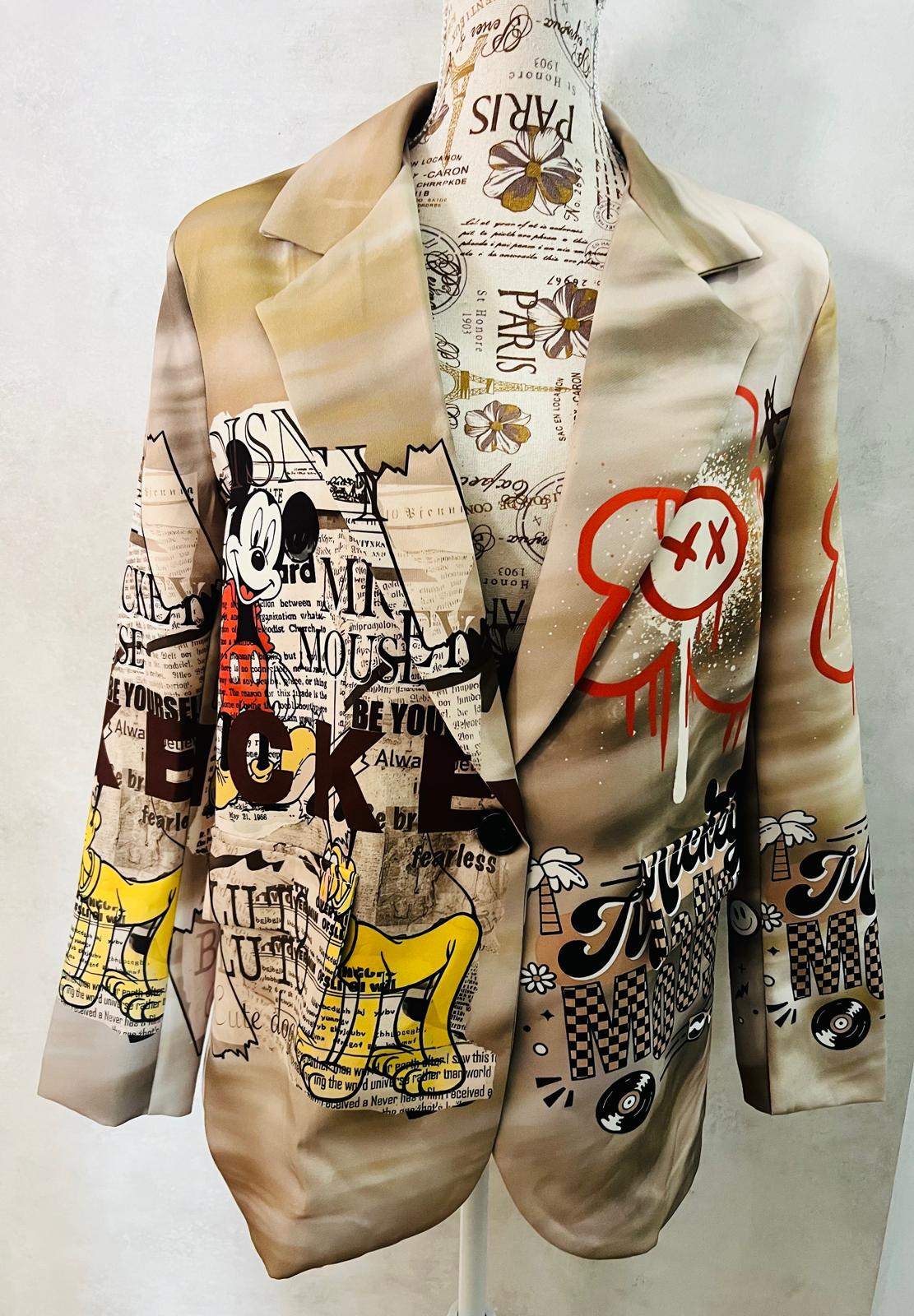 Blazer Donna Pluto e Topolino - Giacca Premium Fantasia