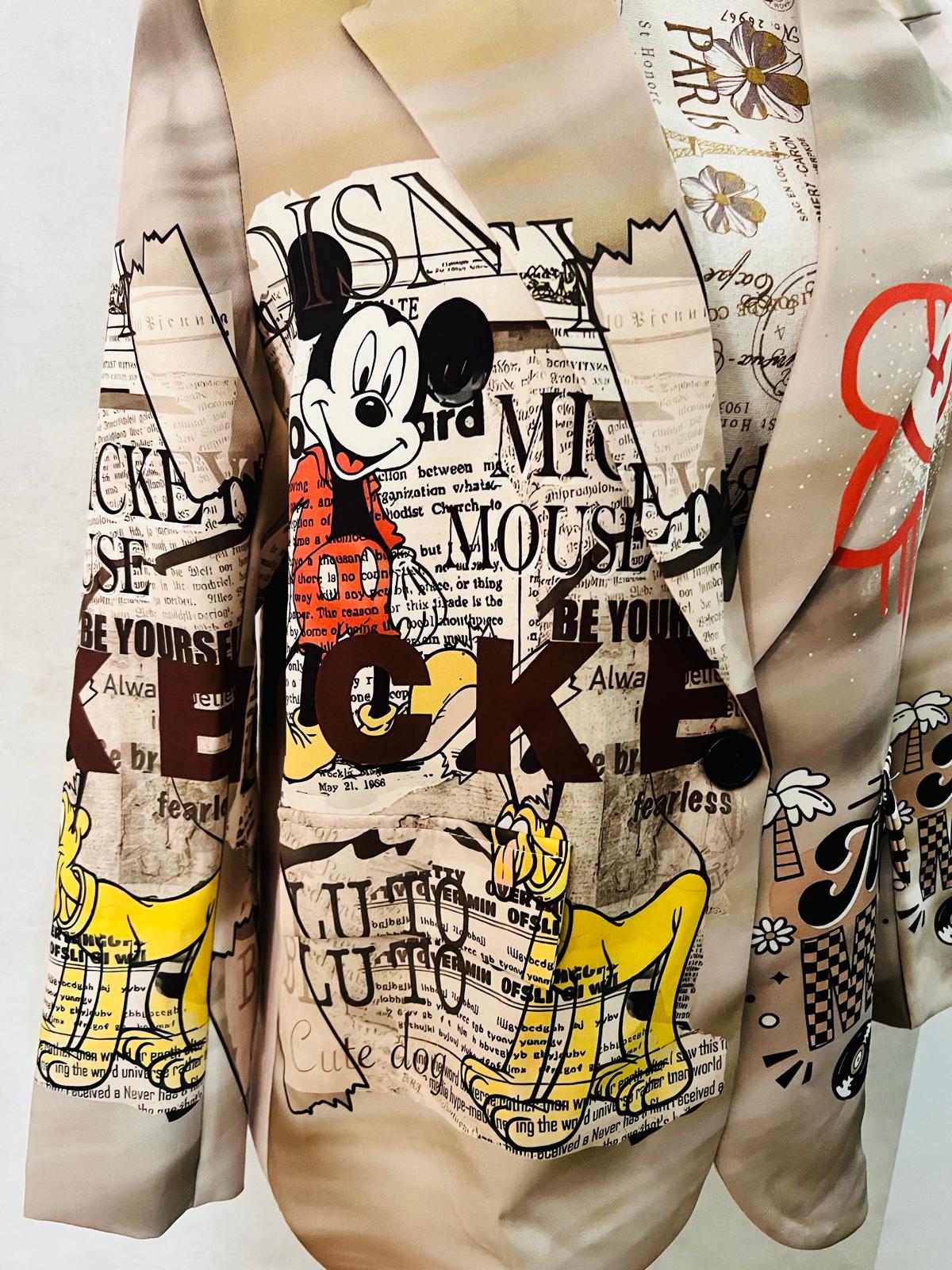 Blazer Donna Pluto e Topolino - Giacca Premium Fantasia