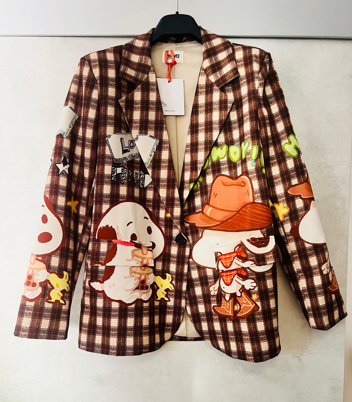 Blazer Donna ispirato Snoopy Cowboy - Giacca Premium Fantasia