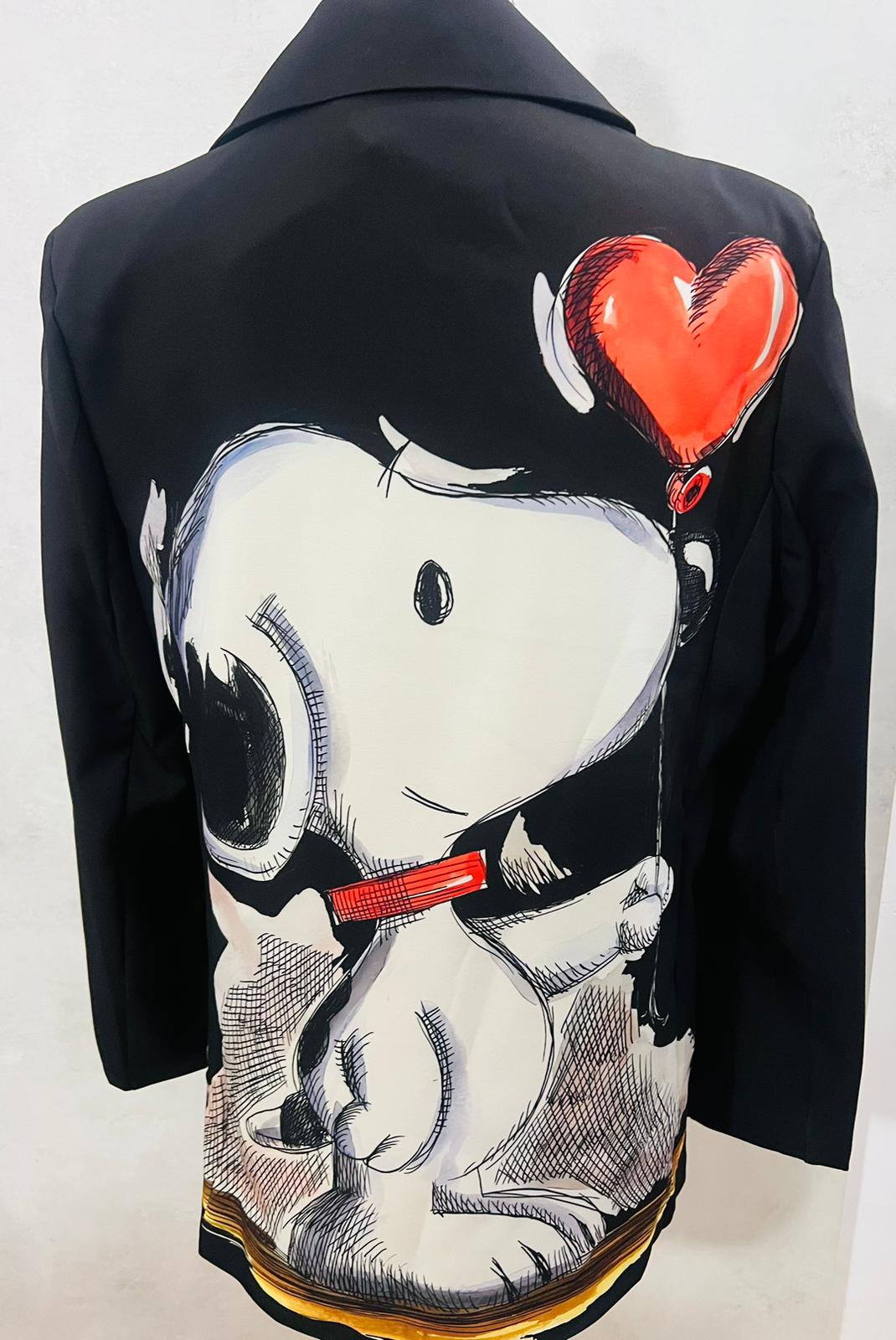 Blazer Donna Elegante Nero Snoopy - Giacca Premium