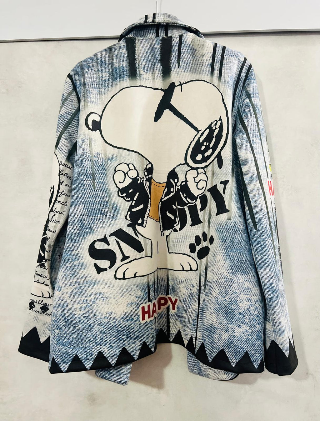 Blazer Donna Snoopy dainetto 'No Jeans' - Giacca Premium Statement