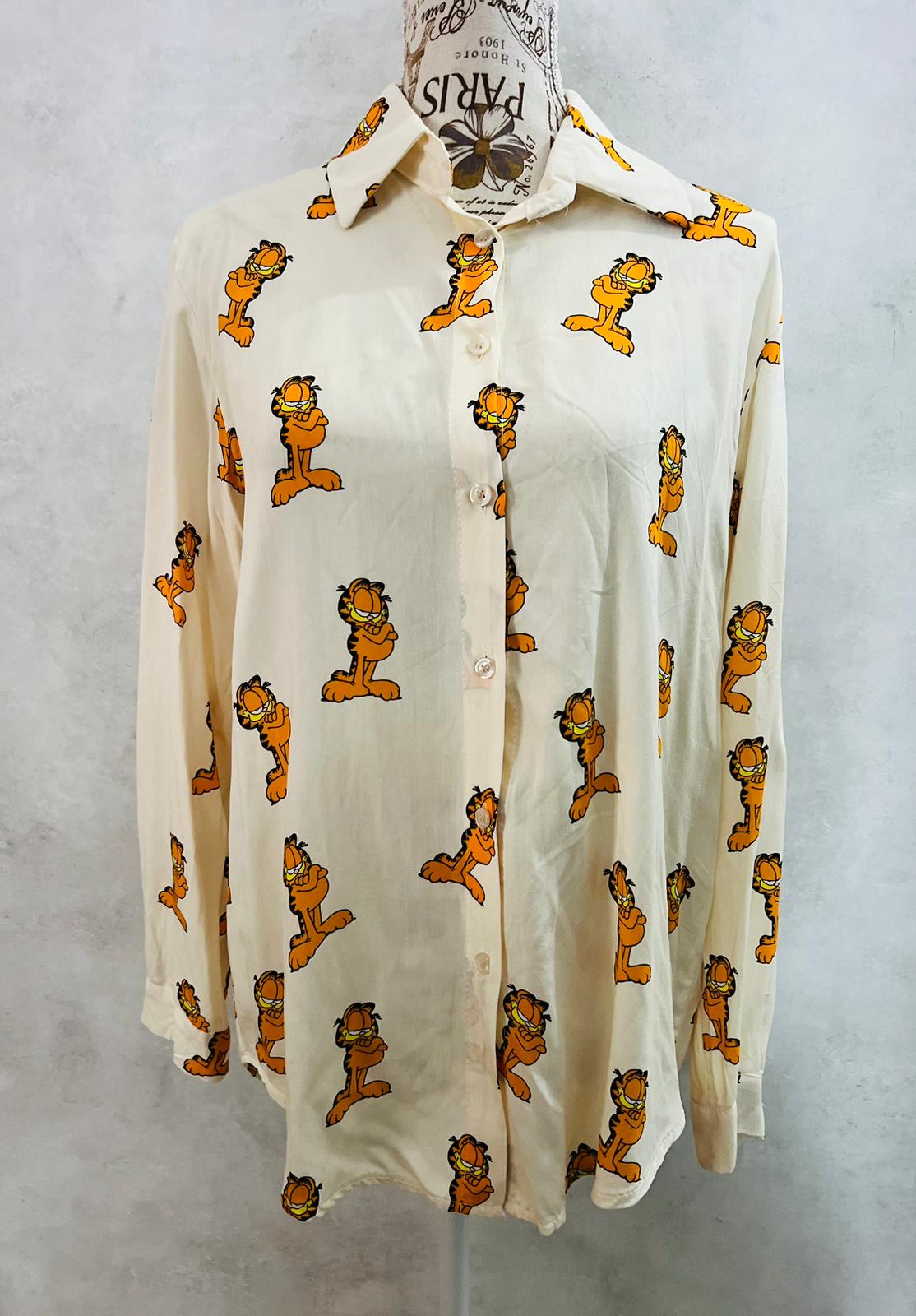 Camicetta Donna Stampa Garfield - Camicia Premium