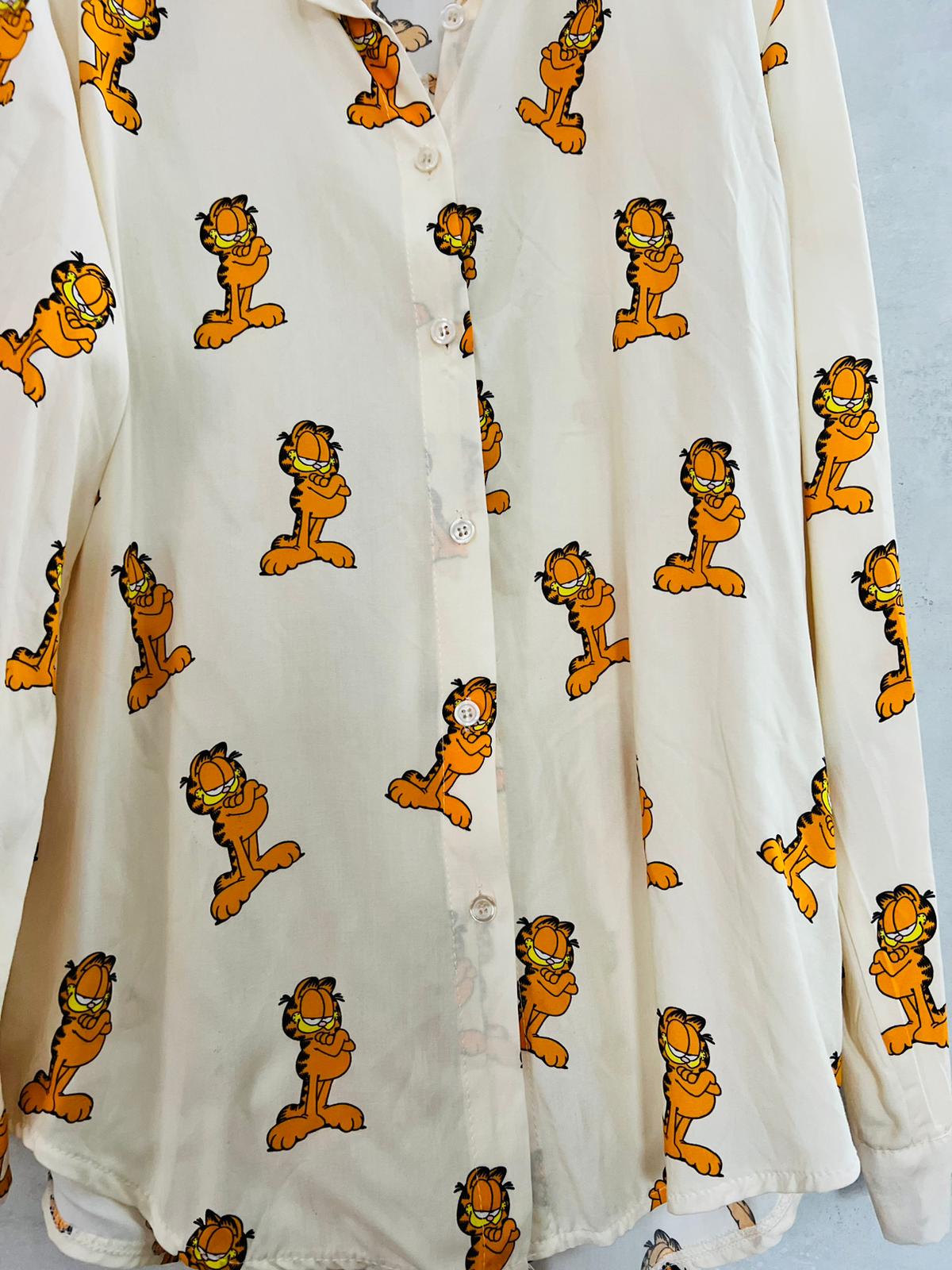Camicetta Donna Stampa Garfield - Camicia Premium