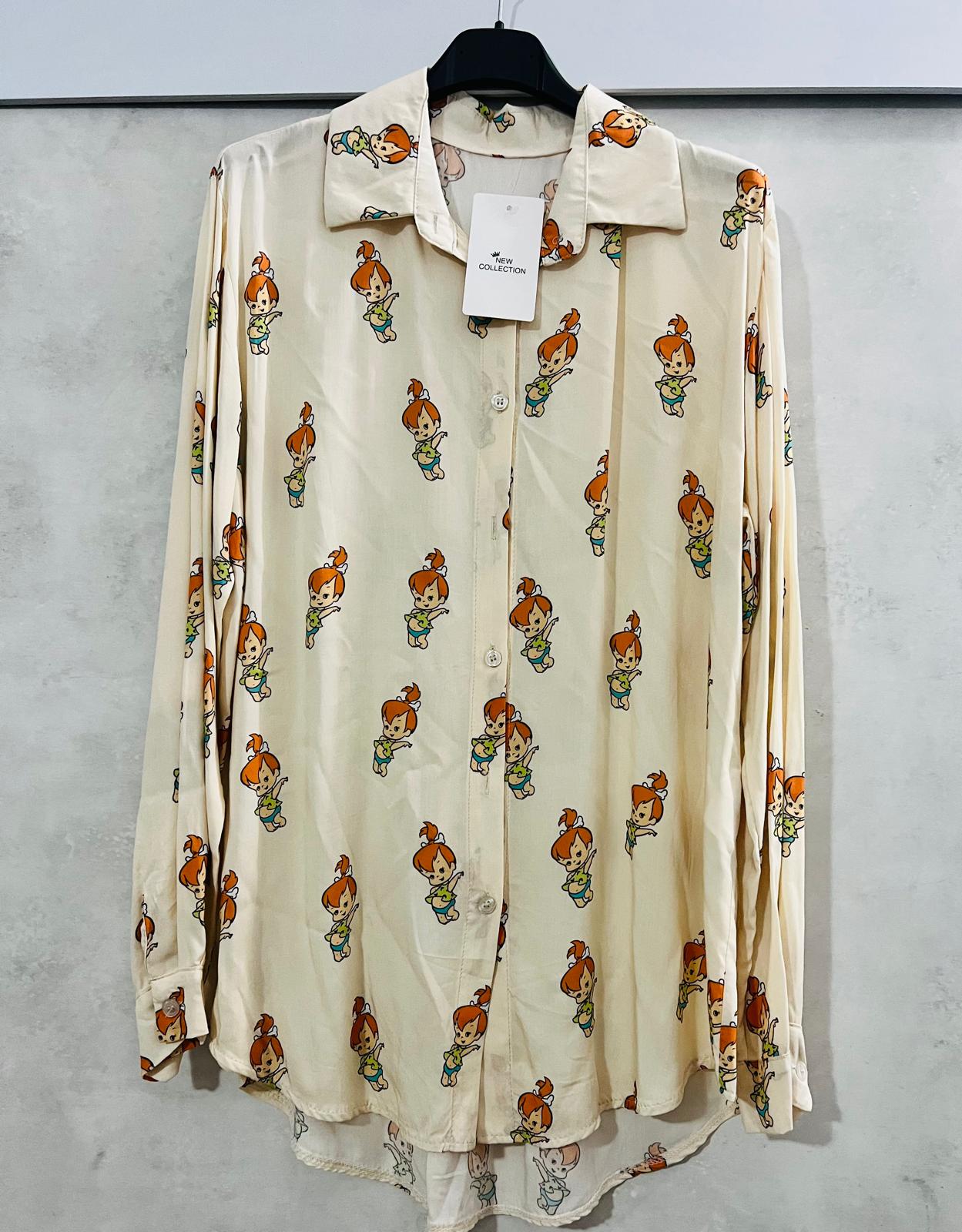 Camicetta Donna Ciottolina Flintstones - Camicia Premium