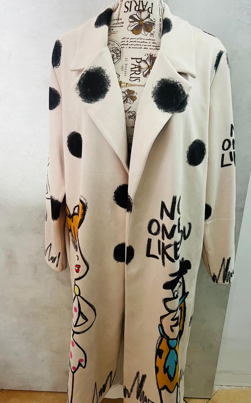 Blazer Lungo Donna Flintstones - Giacca Premium Vintage