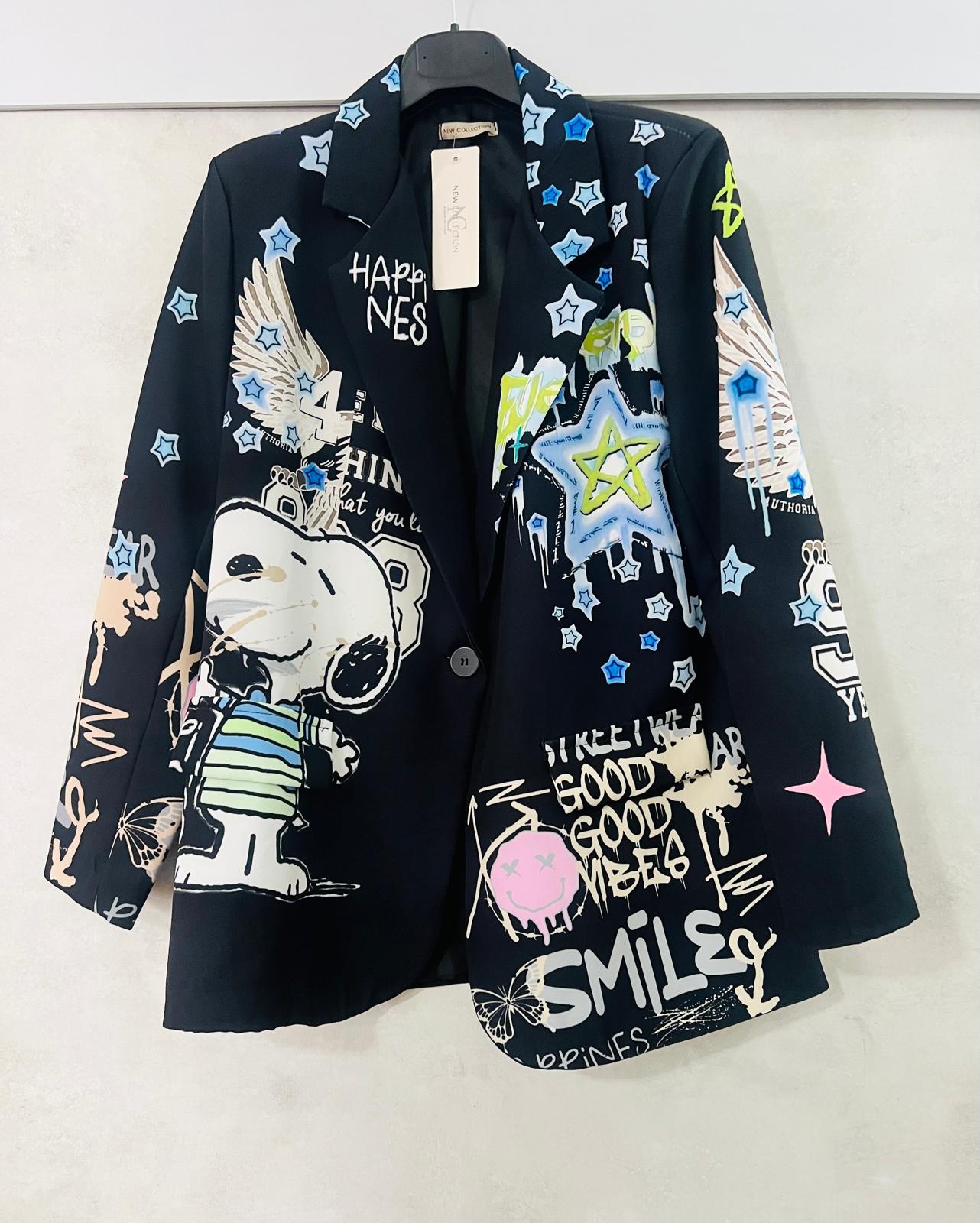 Blazer Donna Snoopy Good Vibes - Giacca Premium