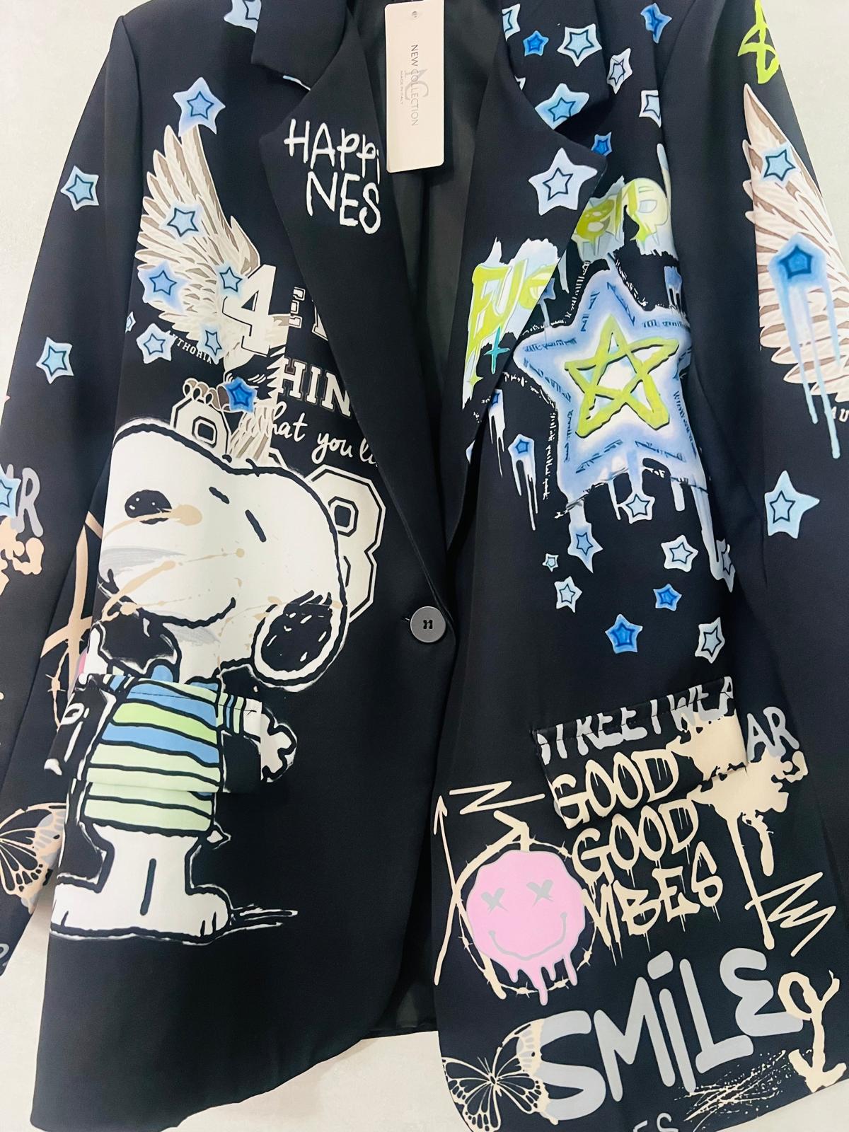 Blazer Donna Snoopy Good Vibes - Giacca Premium
