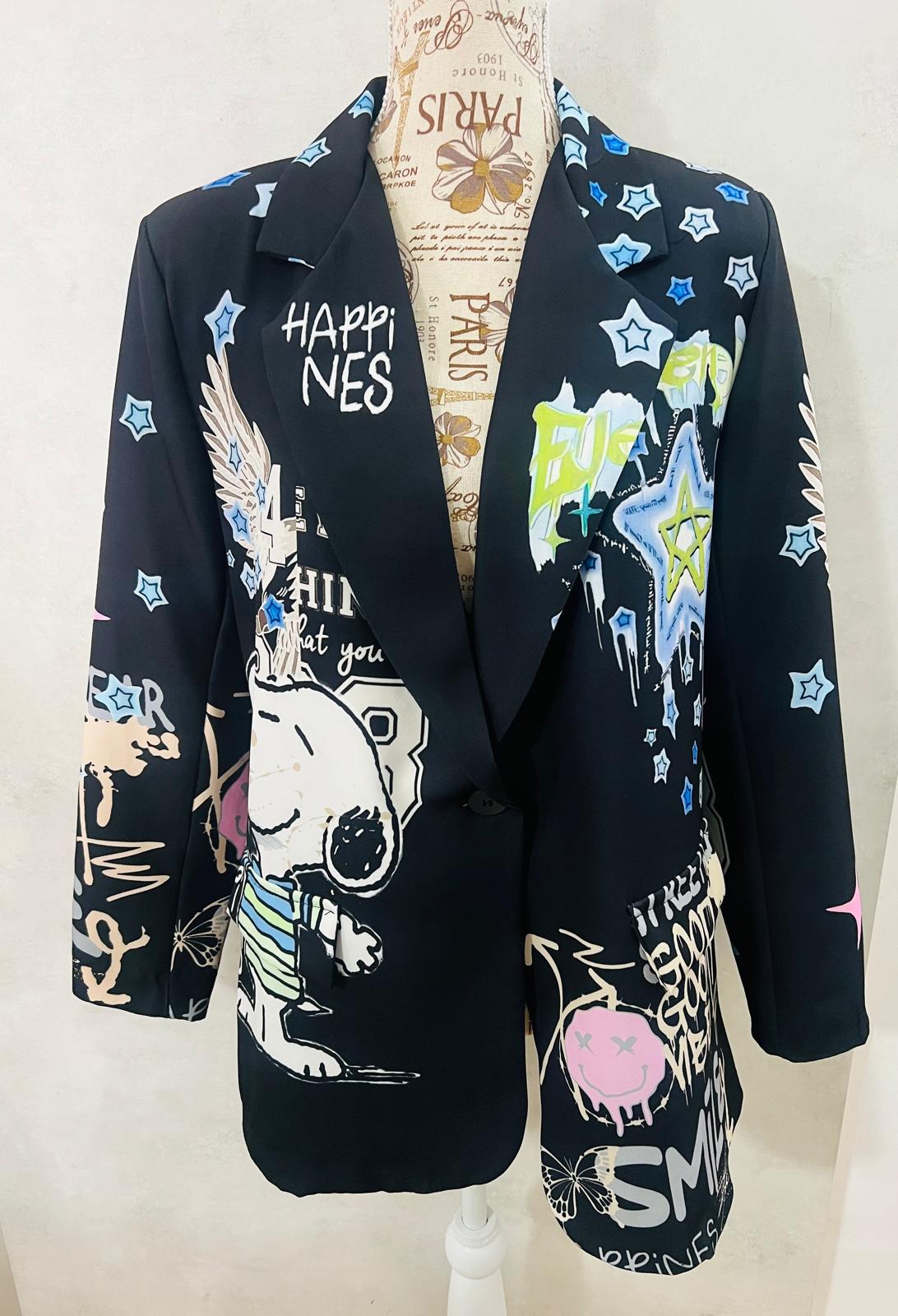 Blazer Donna Snoopy Good Vibes - Giacca Premium