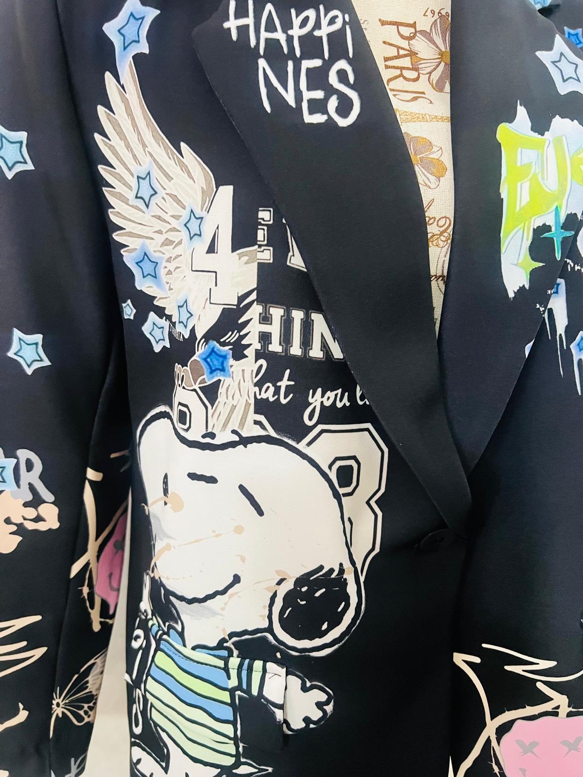 Blazer Donna Snoopy Good Vibes - Giacca Premium