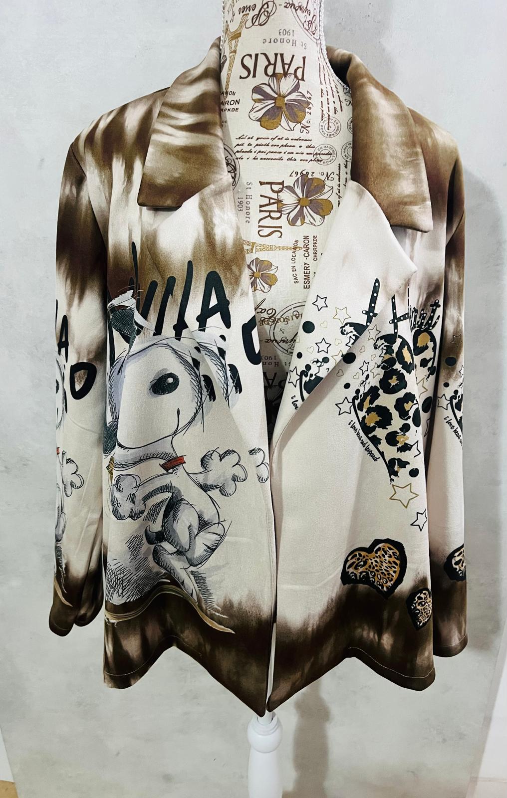 Blazer Donna Dainetto Snoopy Heart - Giacca Premium Romantica