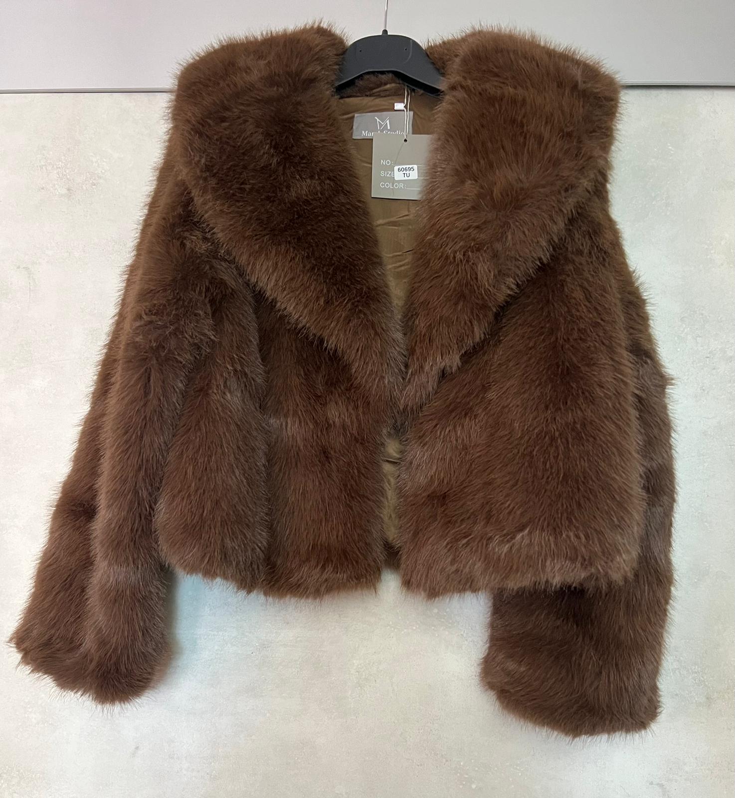 Eco Pelliccia Marrone Pelo Morbido - Pelliccia Ecologica Donna