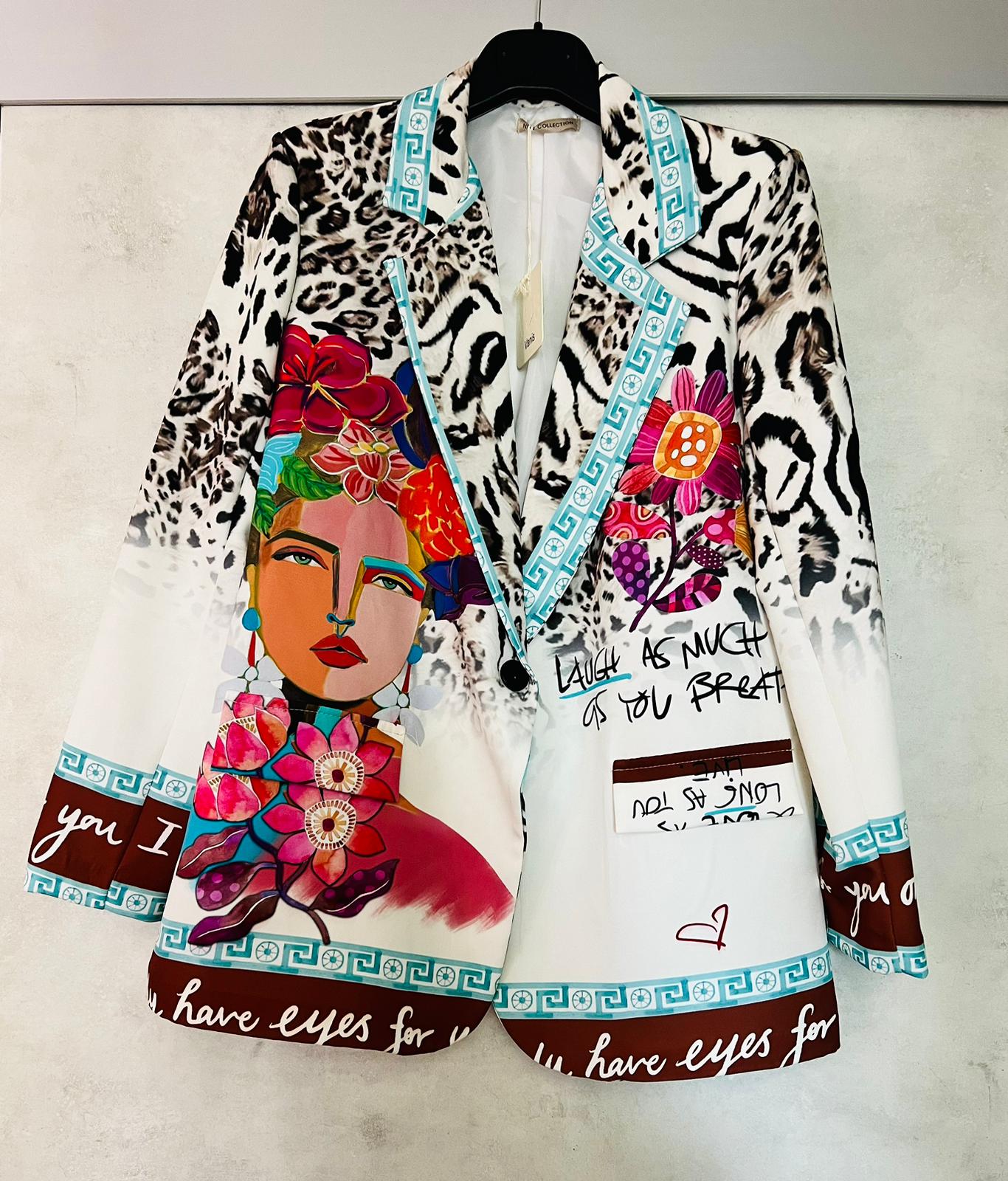 Blazer Frida Kahlo Artistica - Giacca Donna Ispirata all'Arte