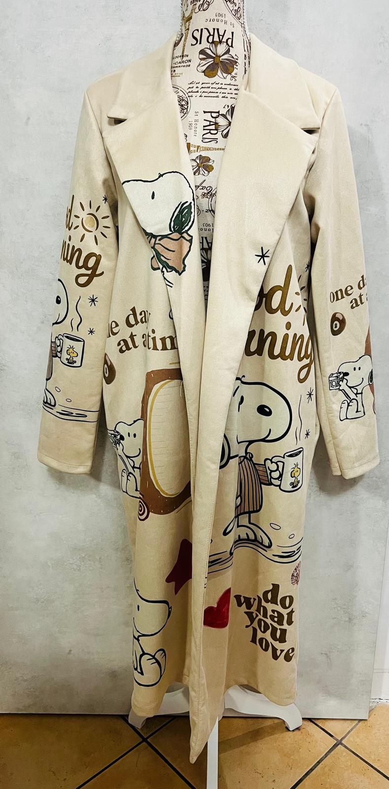 Giacca Blazer Lungo Snoopy Good Morning - Moda Donna Premium