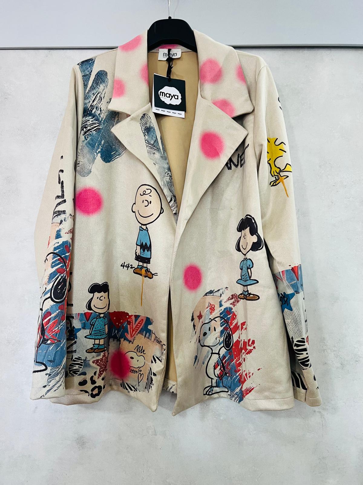 Giacca Blazer dainetto Snoopy personaggi| MDivaFashion