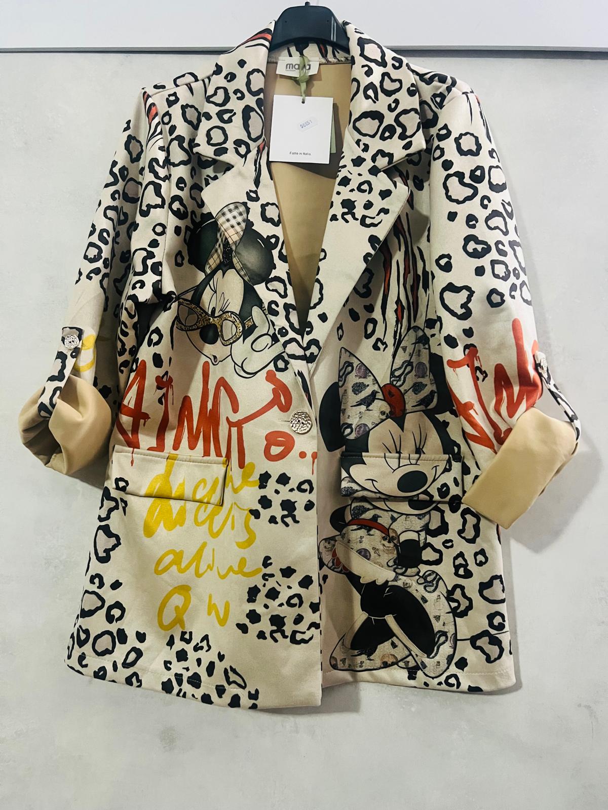 Blazer Donna Maya "Wild Minnie" - L'incontro perfetto tra Animalier e Pop Art