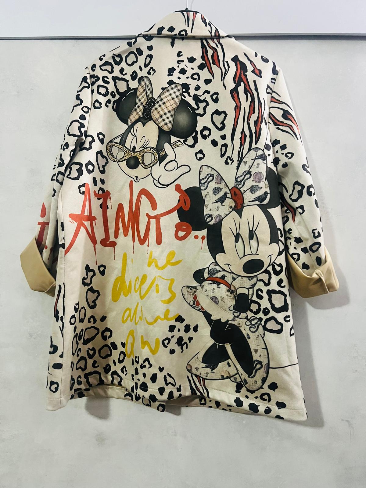 Blazer Donna Maya "Wild Minnie" - L'incontro perfetto tra Animalier e Pop Art