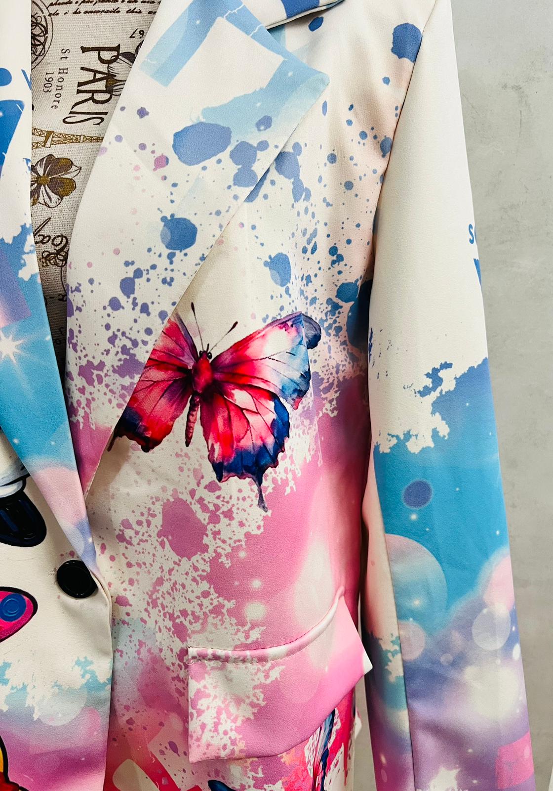 Giacca Blazer Minnie Pittrice e Farfalle | MDivaFashion