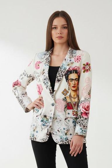 Blazer Frida Fantasia Artistica - Giacca Donna Premium | MDivaFashion
